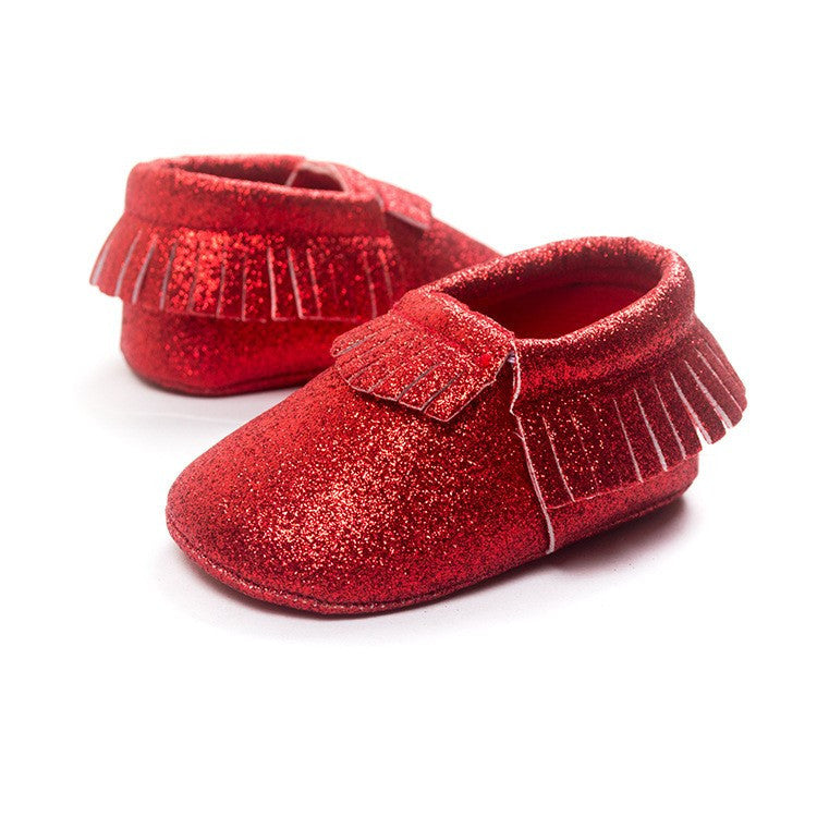 Bling Metallic Glitter Baby/Toddler Moccasins