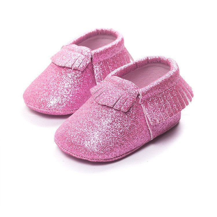 Bling Metallic Glitter Baby/Toddler Moccasins