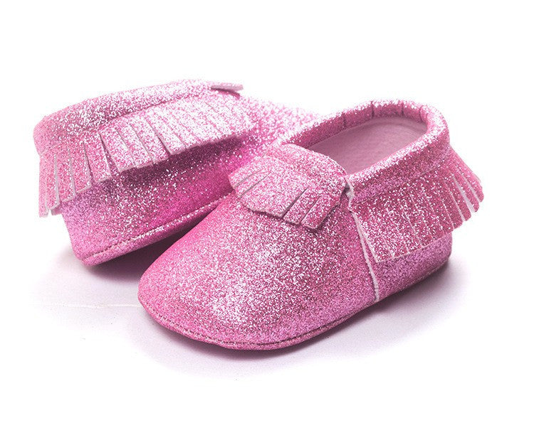 Bling Metallic Glitter Baby/Toddler Moccasins