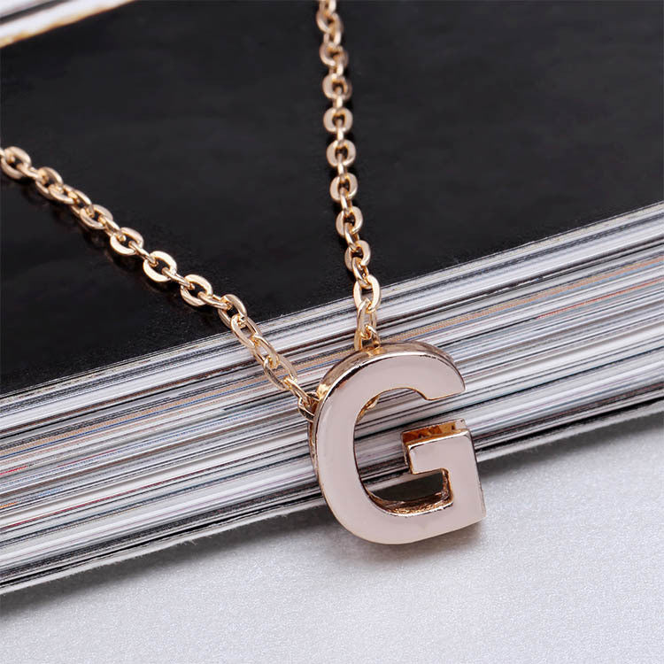 Initial Necklace for Women