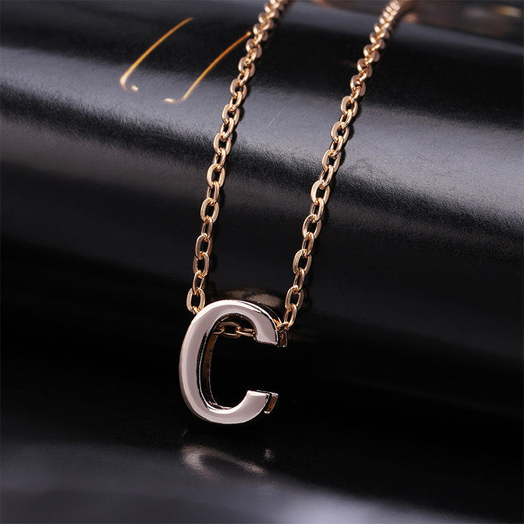 C Initial Necklace