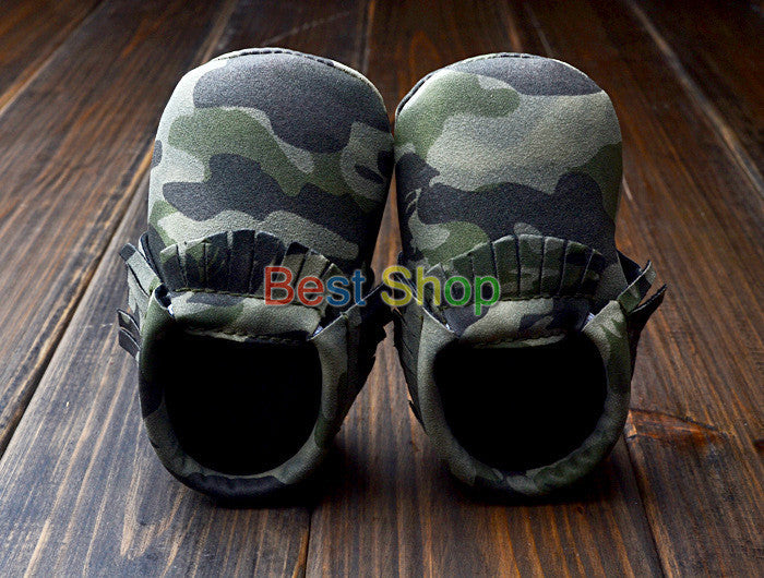 Newborn Baby First Walkers Moccasins Soft Soled Shoes