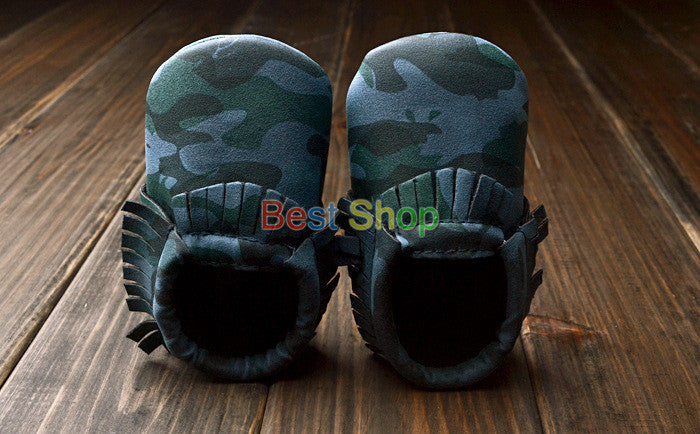Newborn Baby First Walkers Moccasins Soft Soled Shoes