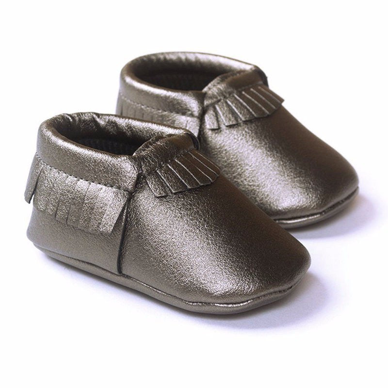Newborn Baby First Walkers Moccasins Soft Soled Shoes