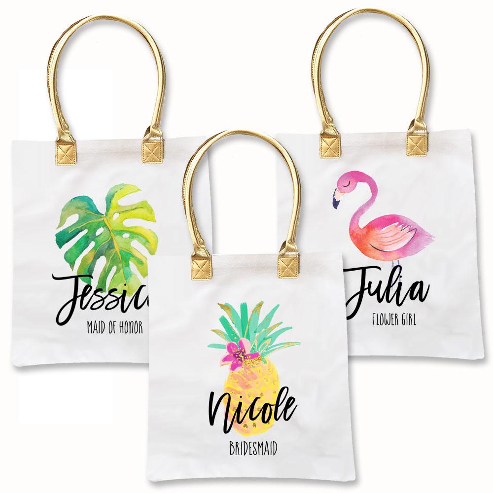 Tropical Beach Tote Bags