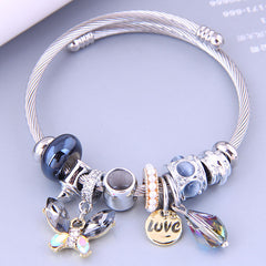 Butterfly Charm Bangle