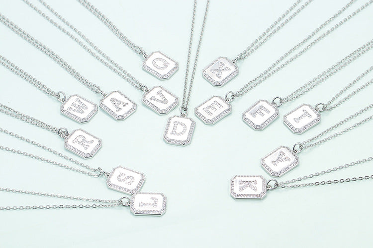 Silver Initial Necklace