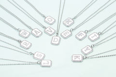 Silver Initial Necklace