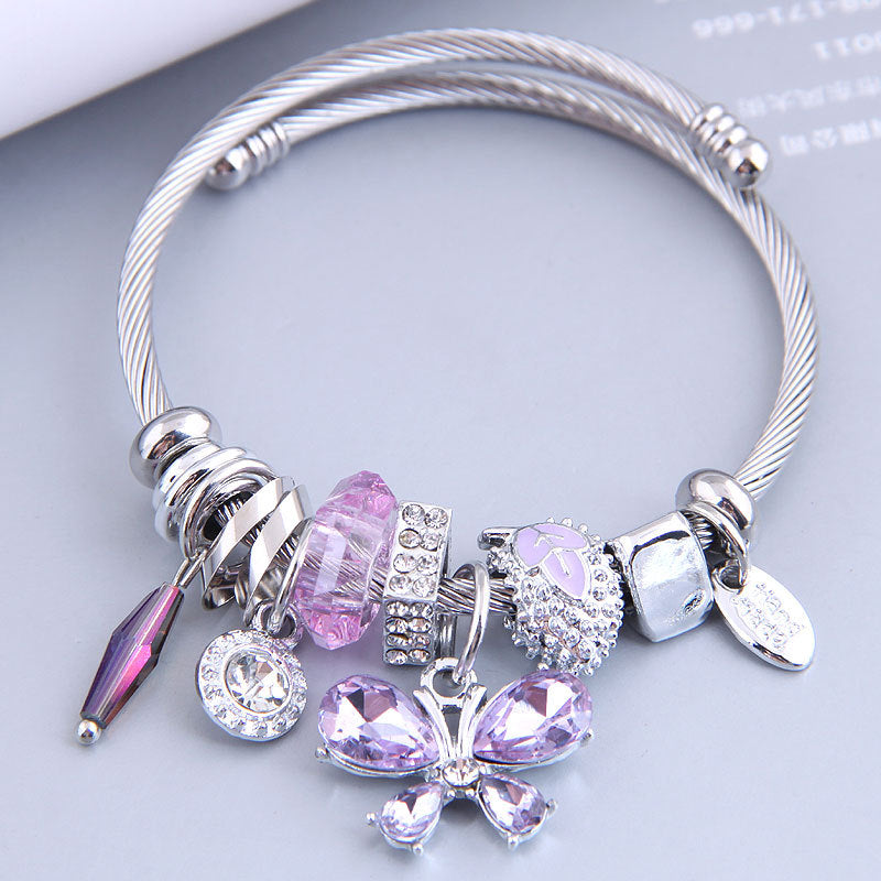 Butterfly Multi-charm Bracelet