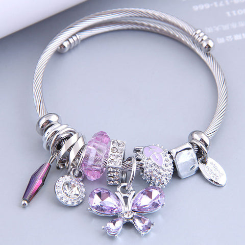 Butterfly Multi-charm Bracelet