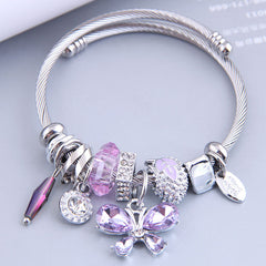 Butterfly Multi-charm Bracelet