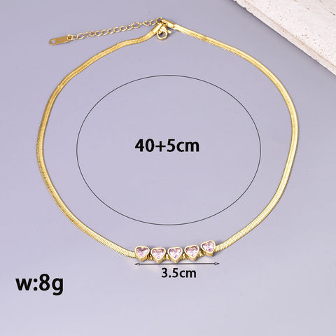 Nicole Gold Heart Necklace