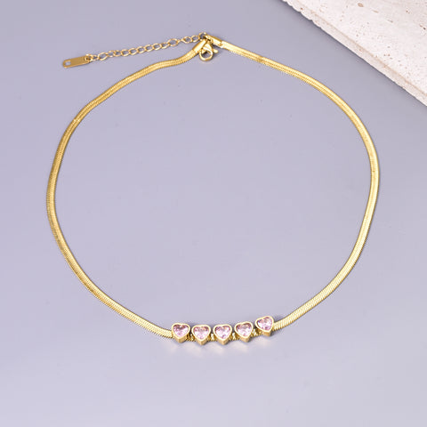 Nicole Gold Heart Necklace