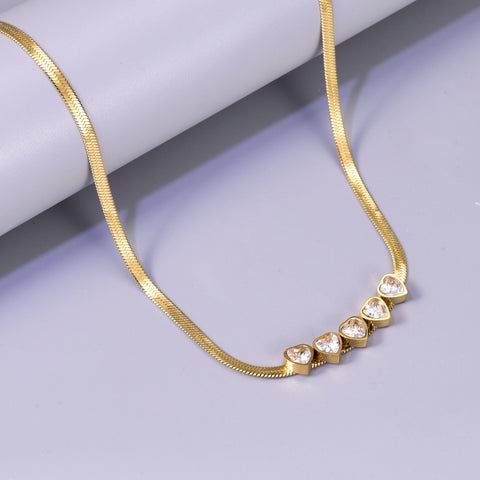 Nicole Gold Heart Necklace