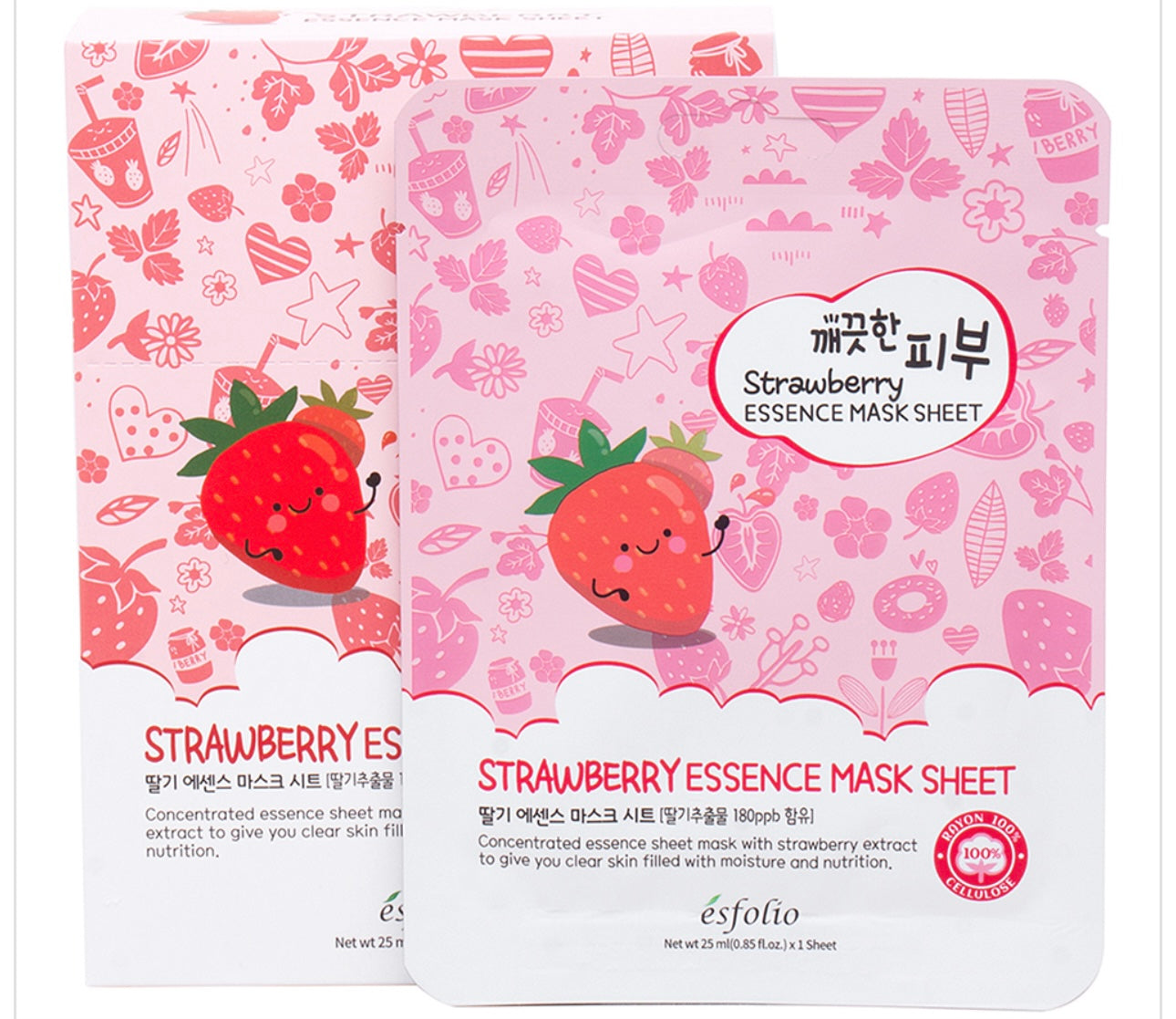 Strawberry Face Sheet Mask