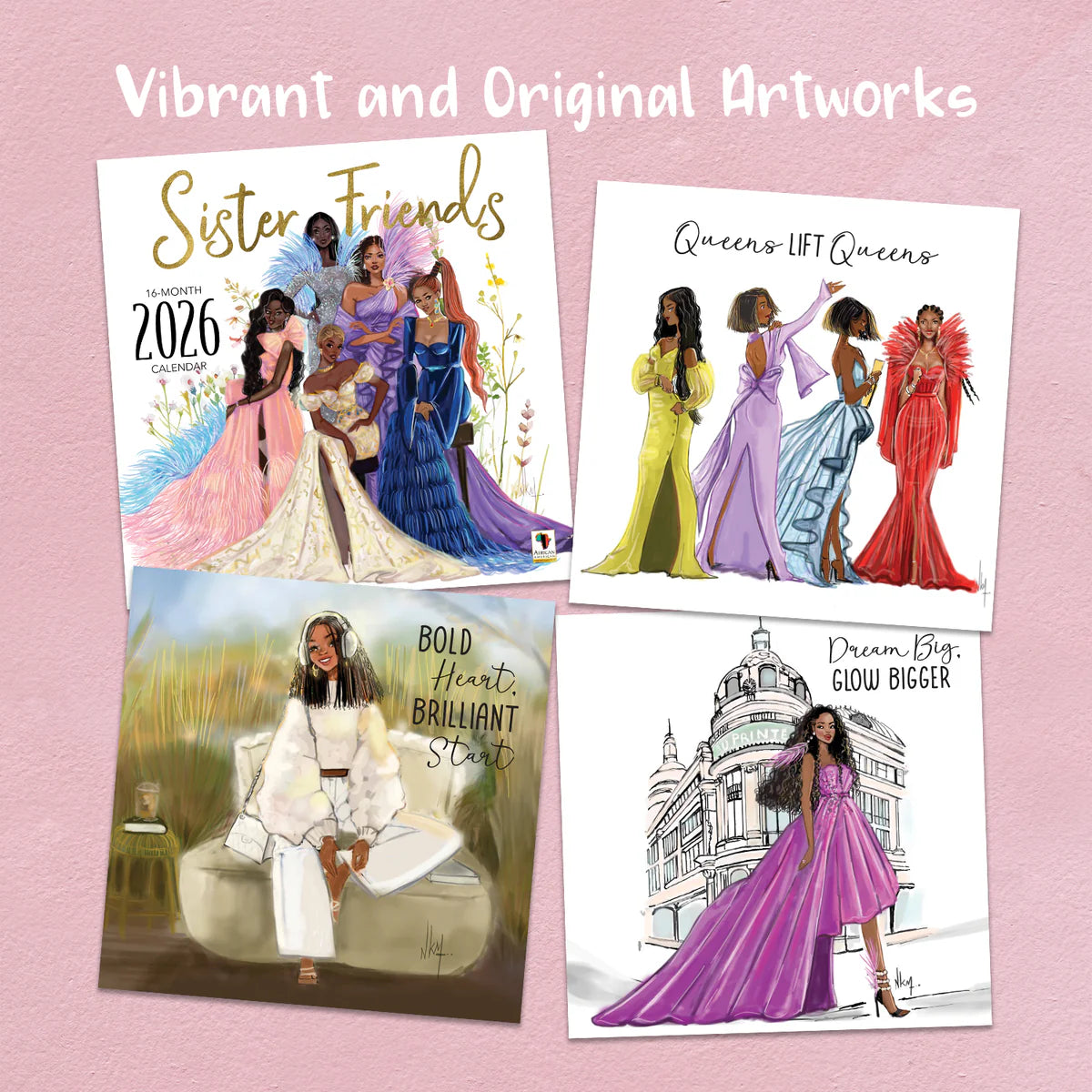 Sister Friends Wall Calendar