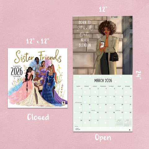 Sister Friends Wall Calendar