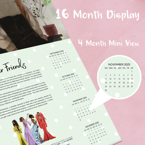 Sister Friends Wall Calendar