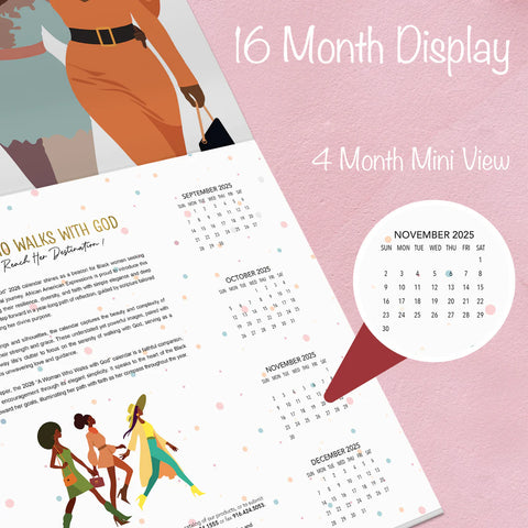 Woman Who Walks With God Wall Calendar