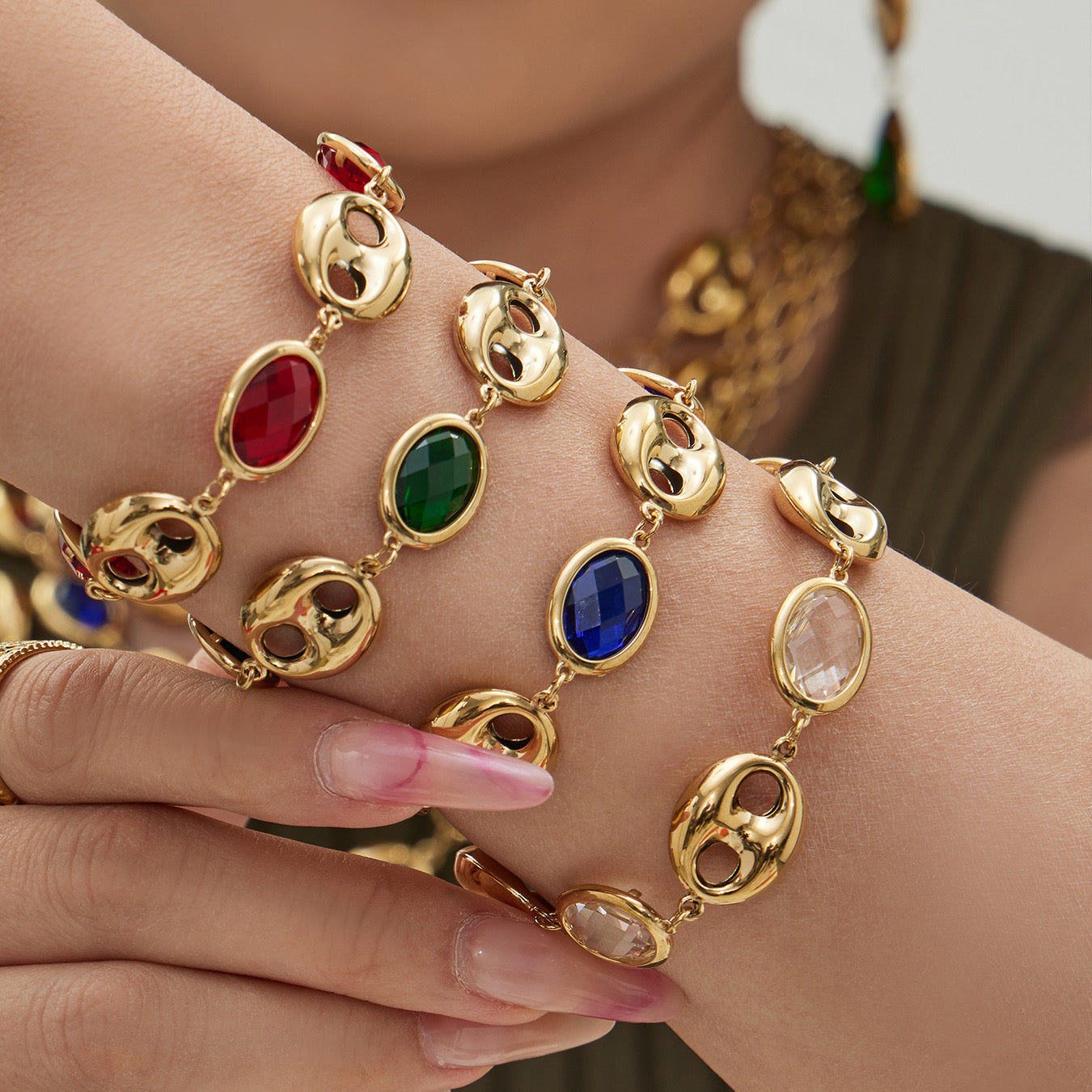 Sharee Necklace and Bracelet Set