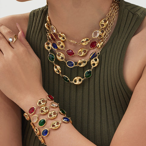 Sharee Necklace and Bracelet Set