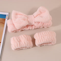 Spa Headband and Wristband Set