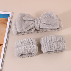 Spa Headband and Wristband Set