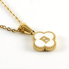 Anita Initial Clover Necklace