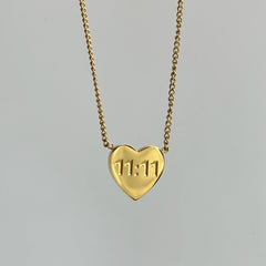 11:11 Heart Shaped Necklace