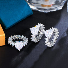 Heart Shaped Rhinestone Ring