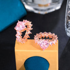 Heart Shaped Rhinestone Ring