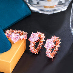 Heart Shaped Rhinestone Ring