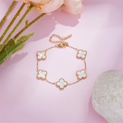 Four Clover Flower Bracelet