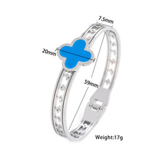 Michelle Flower Four Clover Bangle