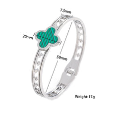 Michelle Flower Four Clover Bangle