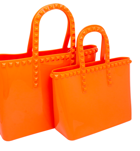 Smooth Jelly Studded Tote