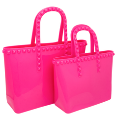 Smooth Jelly Studded Tote