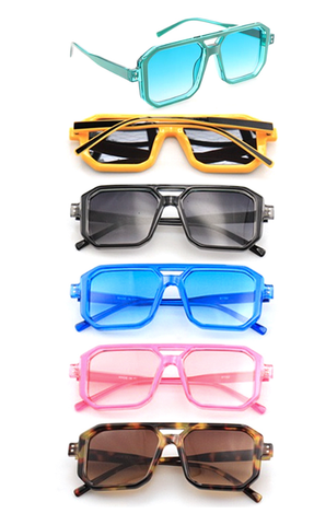 Fashion Colorful Square Sunglasses