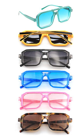 Fashion Collorful Square Sunglasses