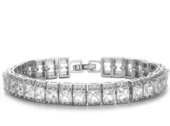Square Stone Silver Bracelet