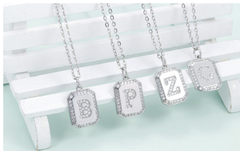 Silver Initial Necklace
