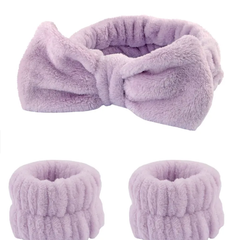 Spa Headband and Wristband Set