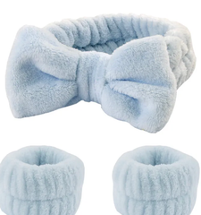 Spa Headband and Wristband Set