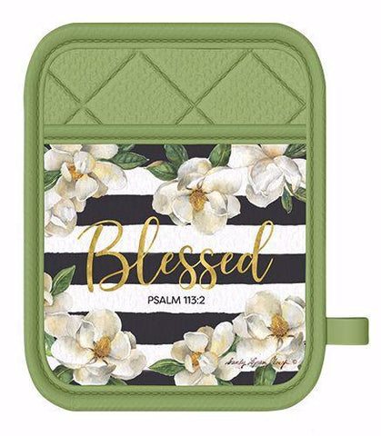 Blessed Magnolia Mitt/Pot Holder Set