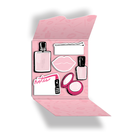 Glam Girlfriend Die-cut Sticky Pad Portfolio
