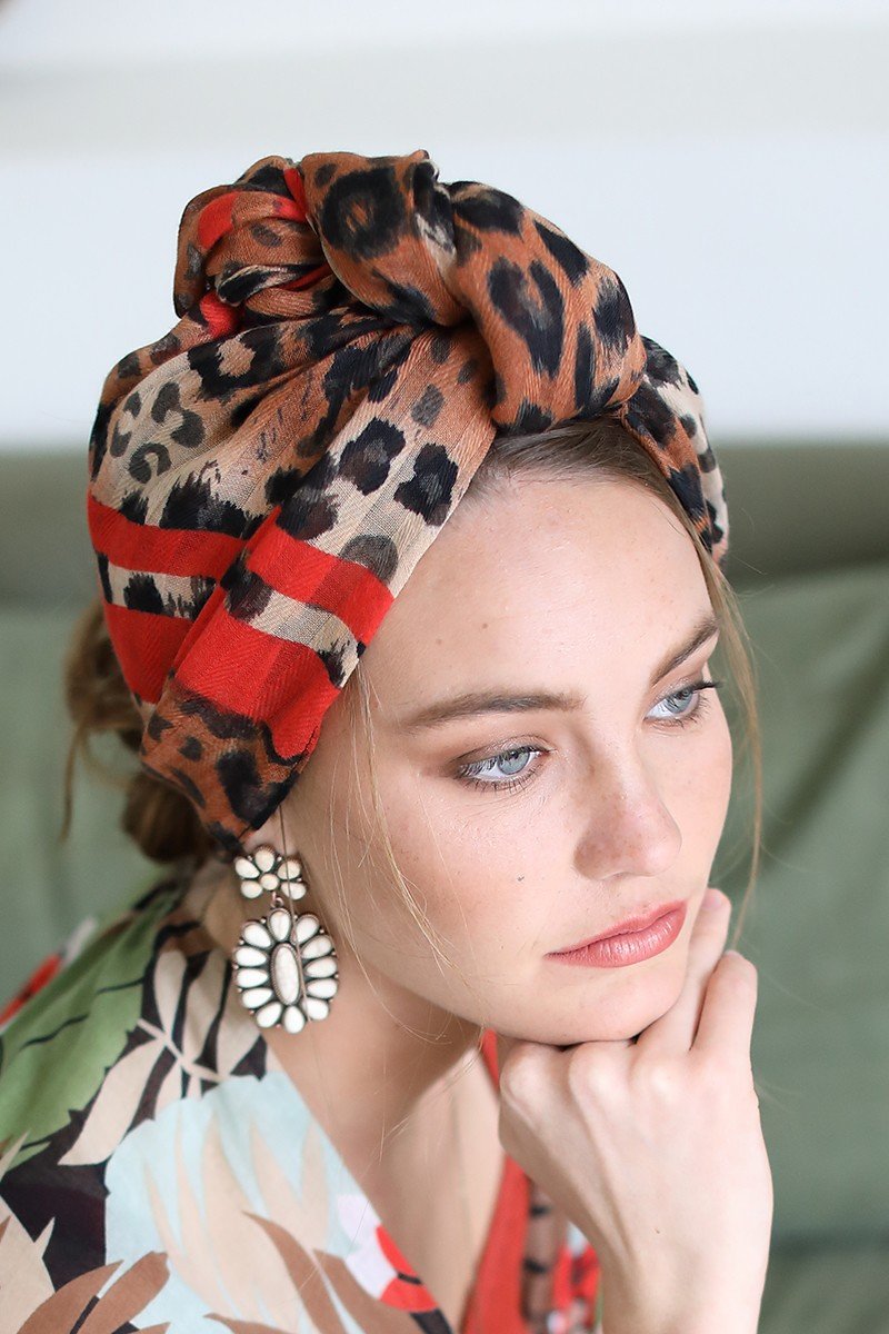 leopard scarf