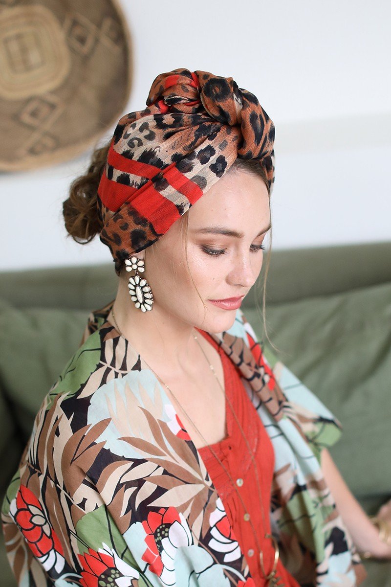 leopard scarf