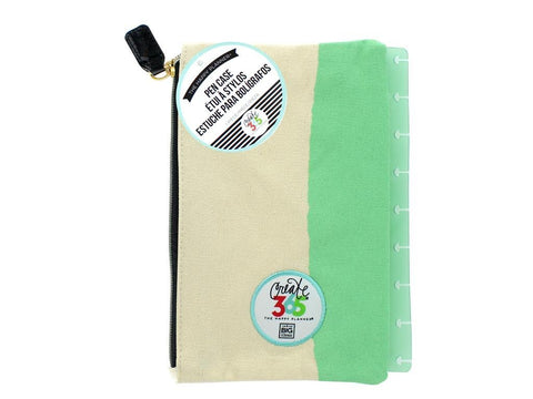 Create 365 The Happy Planner Snap in Pouch, Happy Things Inside Mint With White Pouch