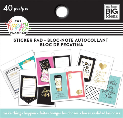 Happy Planner Tiny Sticker Pad-make Things Happen, 40/pkg