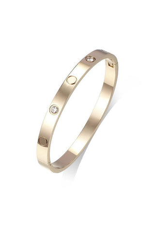 Rhinestone Stainless Steel Bracelets F